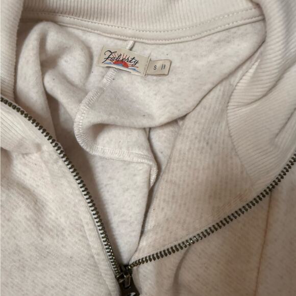 NWOT Faherty Legent Quarter Zip Long Sleeve Off White Minidress – Small - Picture 9 of 9